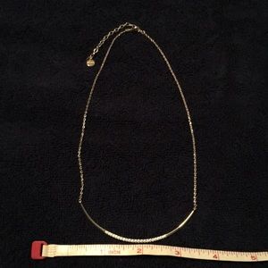 Stella Dot Gold crescent reversible necklace